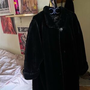 Luxurious Black Teddy Jacket for Women